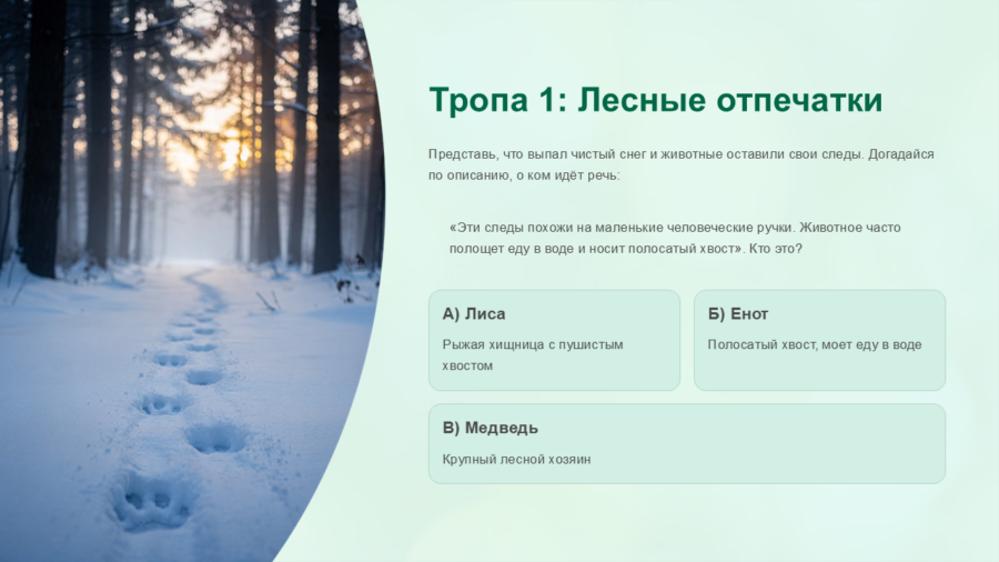 Следопыты в дикой природе