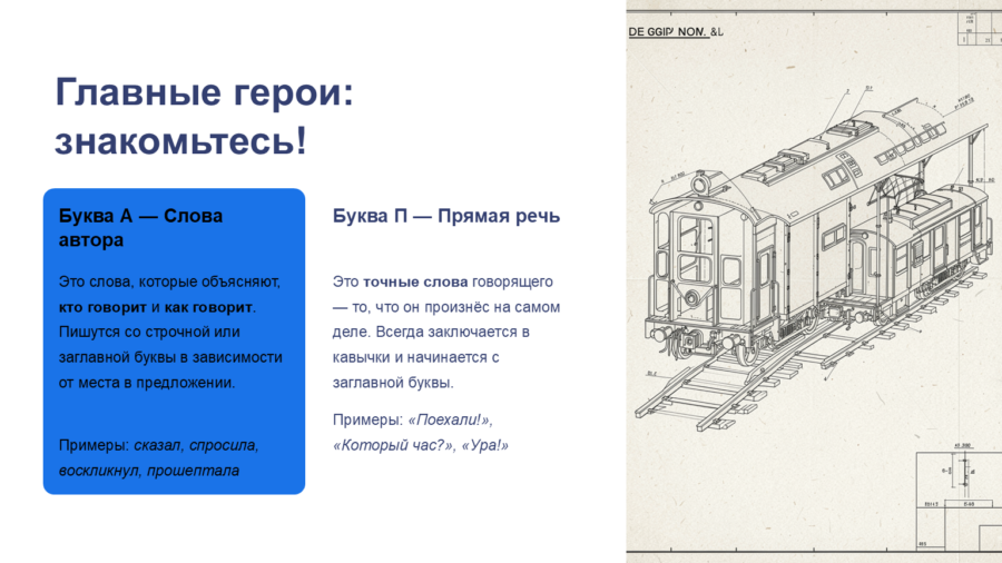 Математика русского языка: Схемы прямой речи