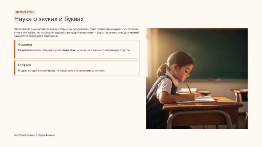 Фонетика и графика: Звуки и буквы