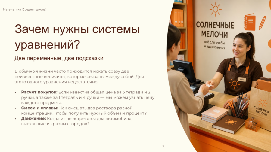 Системы линейных уравнений