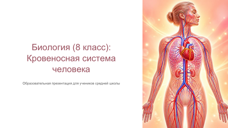 Кровеносная система человека: Сердце, сосуды и круги кровообращения (8 класс)