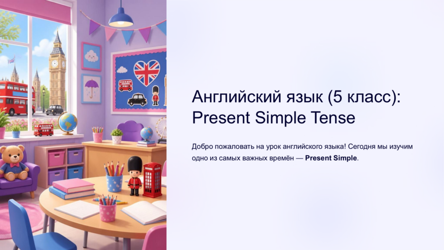 Present Simple Tense: Настоящее простое время и правила применения (5 класс)