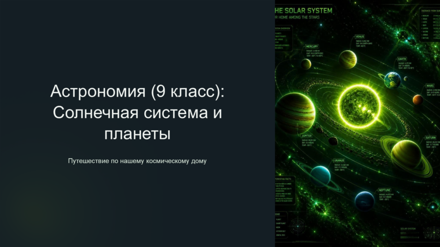 Солнечная система и планеты: Строение, масштабы и особенности (9 класс)