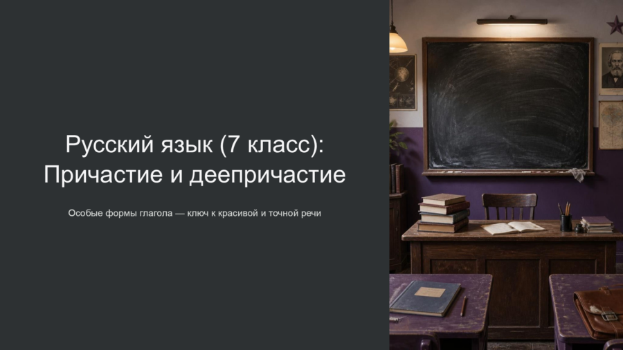 Причастие и деепричастие: Различия, суффиксы и причастные/деепричастные обороты (7 класс)