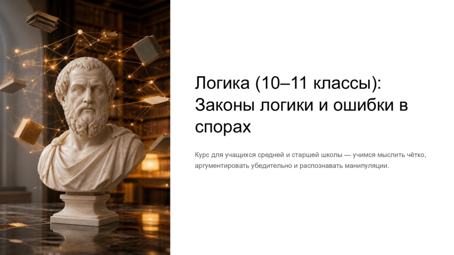 Законы логики и ошибки в спорах: Искусство критического мышления (10–11 класс)
