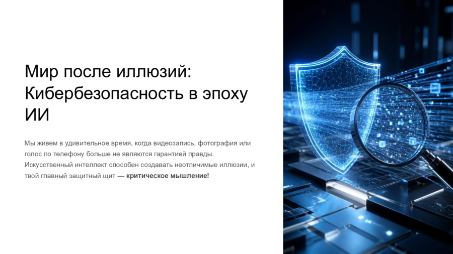 Дипфейки, этика и безопасность: Развиваем критическое мышление (8–11 класс)