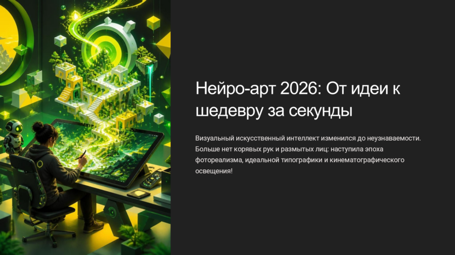 Нейро-арт 2026: Генерация в FLUX.1, Midjourney v6/v7 и Ideogram (8–11 класс)