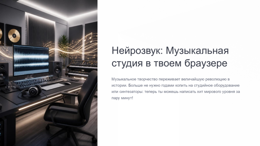 Нейрозвук и музыка: Хиты в Suno v4, Udio и живые голоса в ElevenLabs (8–11 класс)