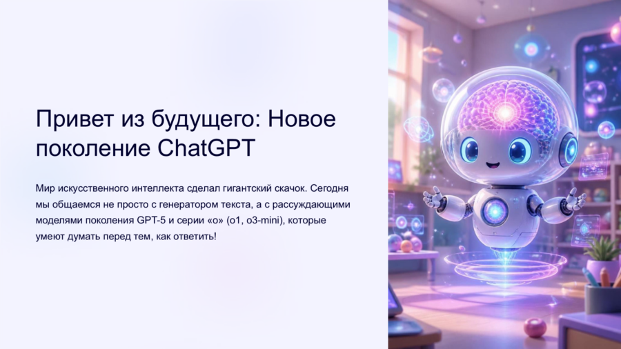 ChatGPT и OpenAI: Эра GPT-5 и рассуждающих моделей o1, o3 (8–11 класс)